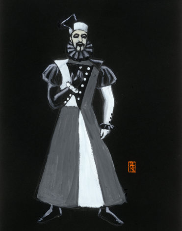 set and costume design for Othello by Anastasia Rurikov Simes