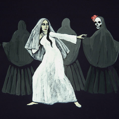 set and costume design for Dybbuk by Anastasia Rurikov Simes